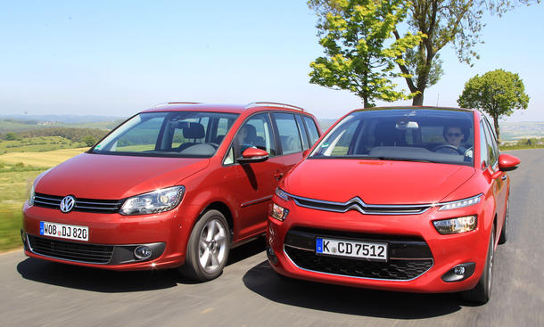 Kompakt-Van-Test 2013: Neuer Citroën C4 Picasso, VW Touran