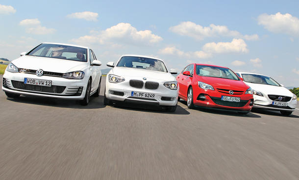 Vergleich Kompaktklasse Diesel Vw Golf Gtd Vs Bmw 1er Opel Astra