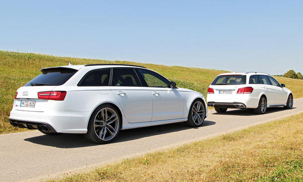 Audi Rs 6 Avant Gegen Mercedes E 63 Amg T Modell 2013 Power