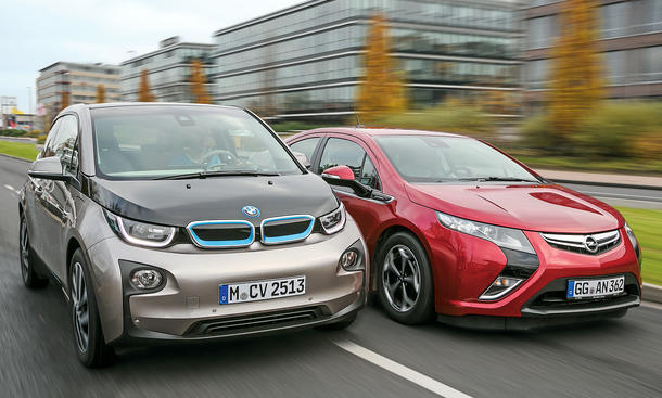 Bmw I3 Vs Opel Ampera Vergleichstest Der Elektroautos