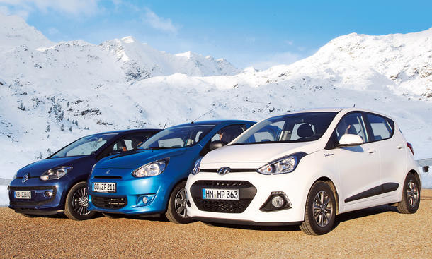 Hyundai i10 vs. VW Up und Mitsubishi Space Star: Vergleich