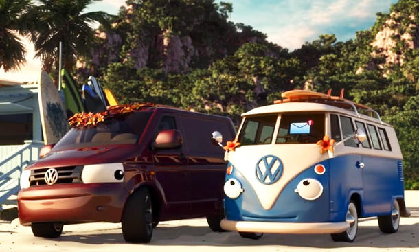 VW-Werbung: Comic im Cars-Stil fordert Auto-Pflege