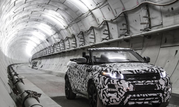 Video: Range Rover Evoque Cabrio 2016 – Test unter Tage