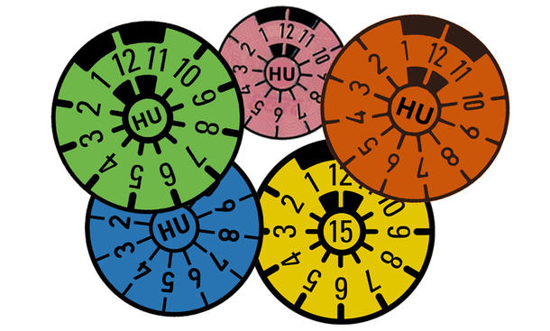 TÜV-Plakette lesen: Farbe 2024/Strafe/HU