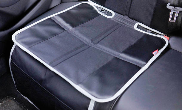 Autositzschoner Premium-Kindersitz-Unterlage mit 2 Netztaschen Isofix-geeignet