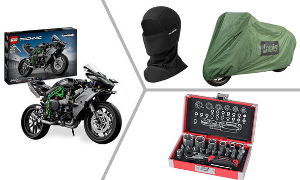 Collage Motorrad-Geschenkideen - AUTOZEITUNG / PR Collage Motorrad-Geschenkideen