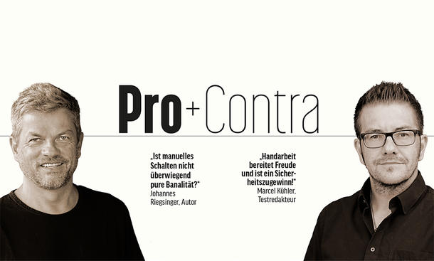 Auslaufmodelle Schaltgetriebe: Unser Pro & Contra im Kommentar - AUTO ZEITUNG Auslaufmodelle Schaltgetriebe: Unser Pro & Contra von Johannes Riegsinger (links) und Marcel Kühler.