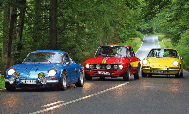 Porsche 911 T/Alpine A110/Lancia Fulvia: Classic Cars