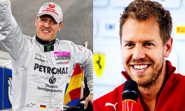 Michael Schumacher und Sebastian Vettel