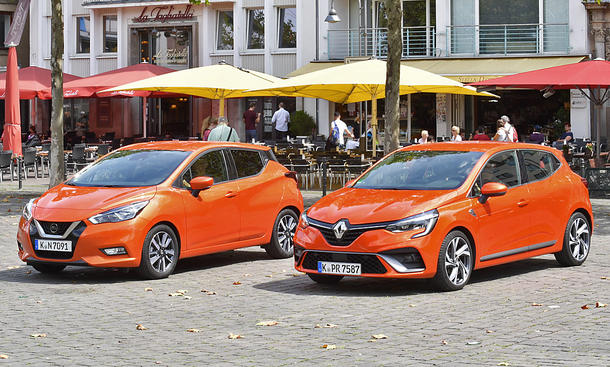 Der neue Renault Clio trifft auf den Nissan Micra