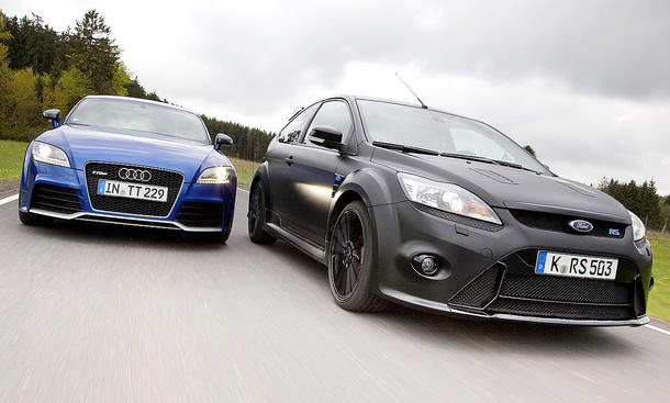 Audi Tt Rs Ford Focus Rs500 Test Autozeitung De