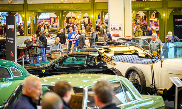 Die Messehallen der Techno Classica