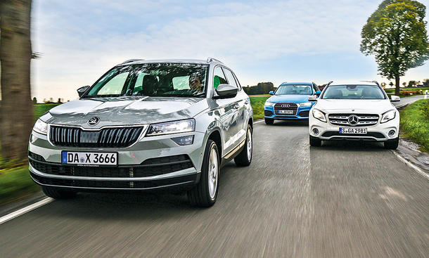 Audi Q3 TFSI/Mercedes GLA 200/Skoda Karoq TSI