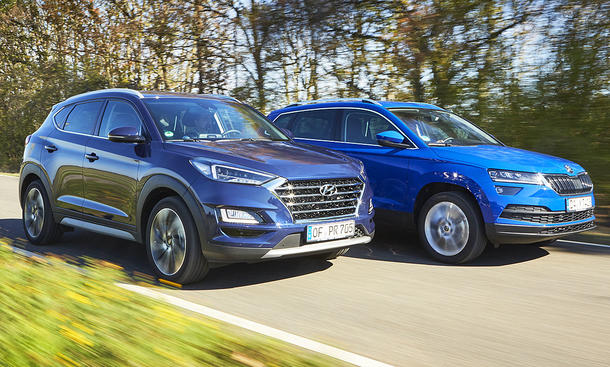 Hyundai Tucson Facelift/Skoda Karoq: Test | autozeitung.de