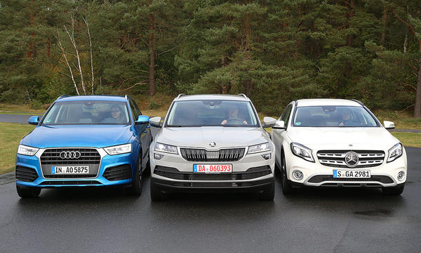 Audi Q3 TFSI/Mercedes GLA 200/Skoda Karoq TSI