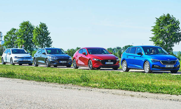 VW Golf/Ford Focus/Mazda3/Skoda Scala