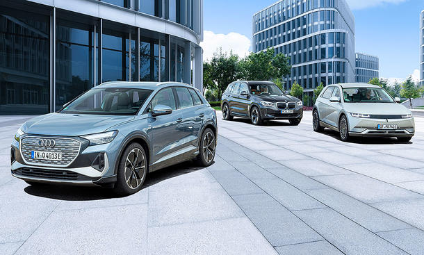 Audi Q4 e-tron/BMW iX3/Ioniq 5: Vergleichstest