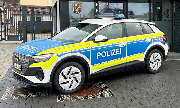 Audi Q4 e-tron der Polizei Westpfalz