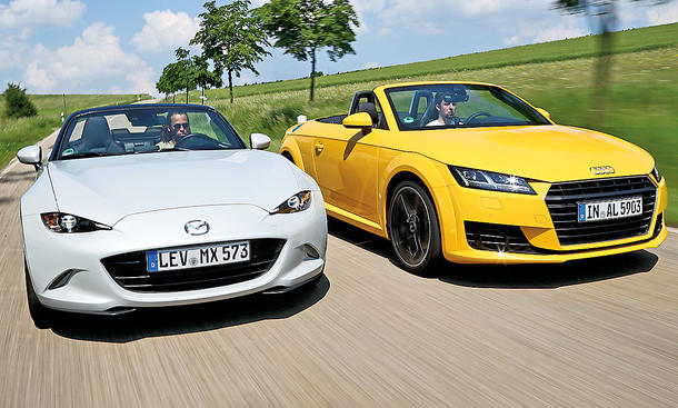 Mazda MX-5/Audi TT Roadster als Gebrauchtwagen