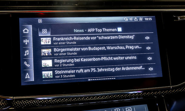 Audi SQ8 TDI: Connectivty