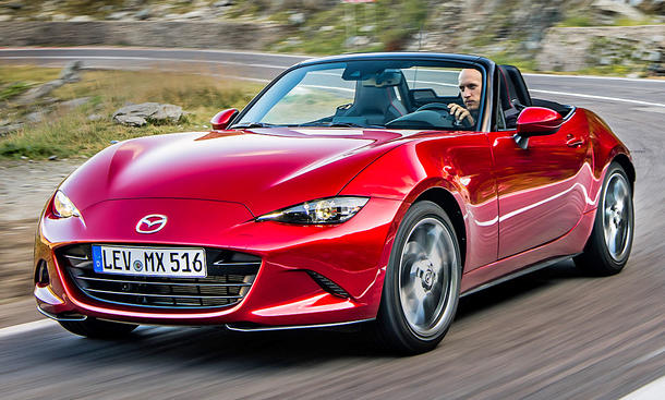 1. Platz Mazda MX-5 16,8 % (Importwertung)