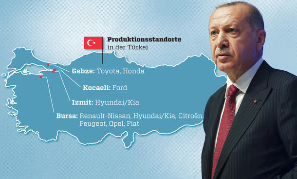 Autoindustrie: Fahrzeugproduktion in der Türkei