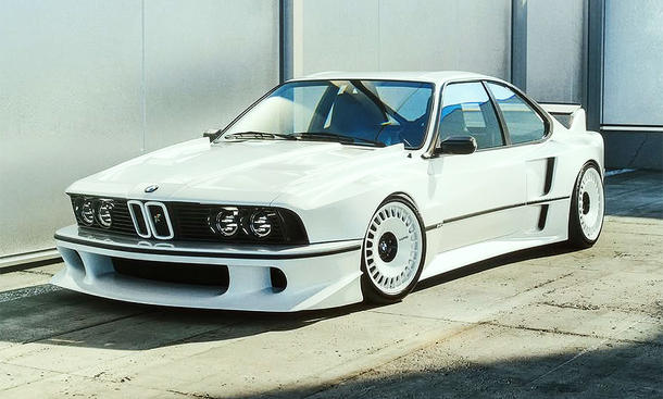 Blick von schräg vorne auf den BMW 635 CSi von The Kyza.