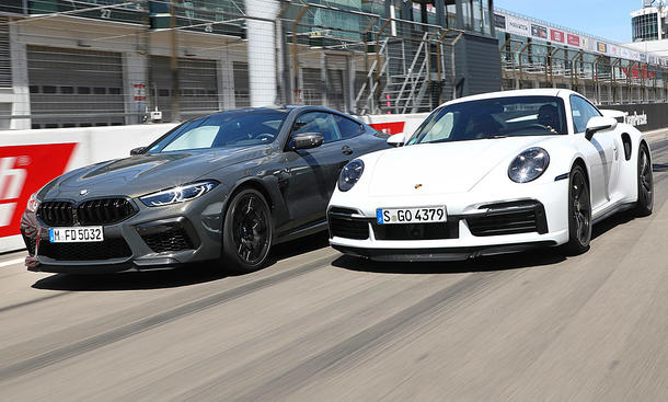Prueba comparativa M8 Competition/ Turbo S m8 vs porsche 911 Prueba comparativa M8 Competition/ Turbo S
