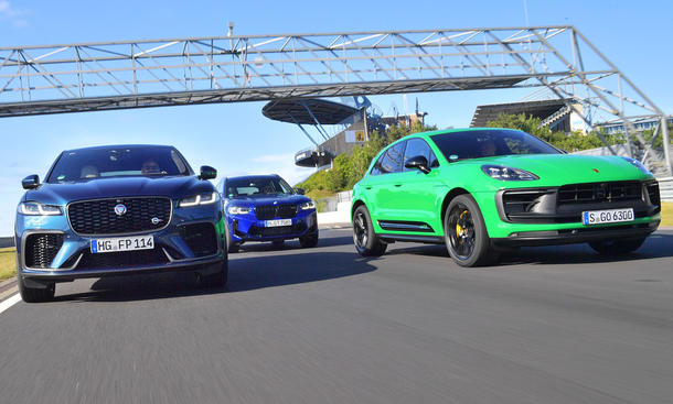 Jaguar F-Pace P550 SVR/BMW X3 M Competition/Porsche Macan GTS