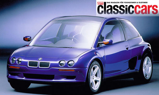 Der BMW Z13 statisch von schräg vorne fotografiert. 