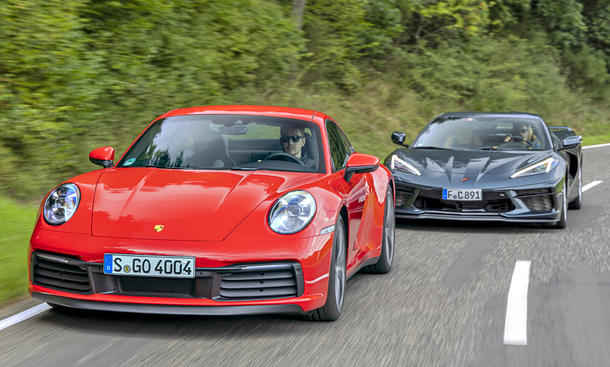 Corvette C8 Stingray/Porsche 911: Vergleich 