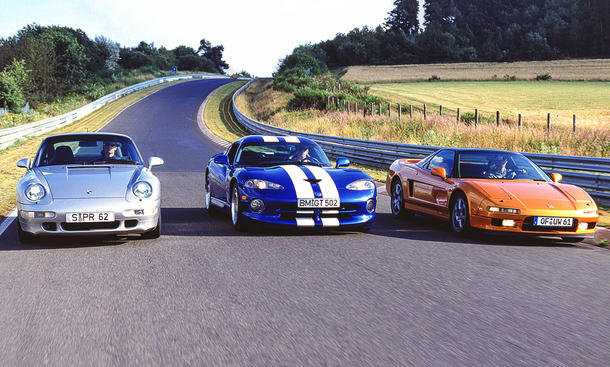 Porsche 911 Turbo/Dodge Viper/Honda NSX