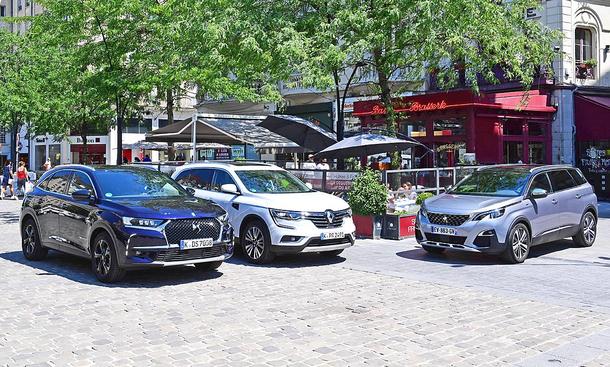 DS7 Crossback/Peugeot 5008/Renault Koleos: Test