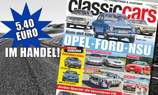 Die neue Ausgabe der AUTO ZEITUNG Classic Cars 08/2025. 