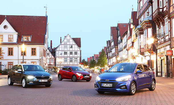 Skoda Fabia/Mazda2/Hyundai i20: Test