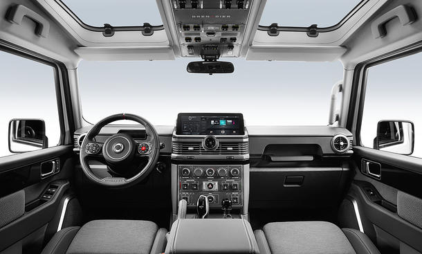 Das Cockpit des Ineos Grenadier (2022).