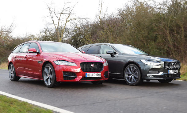 Volvo V90, Jaguar XF