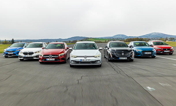 Kia Ceed/BMW 1er/Mercedes A-Klasse/VW Golf/Peugeot 308/Audi A3/Seat Leon