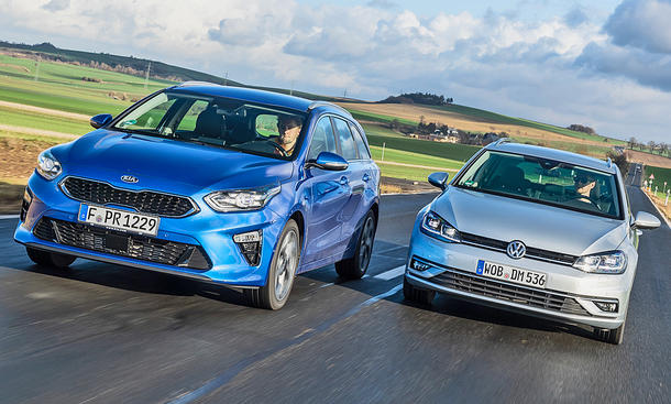 Kia Ceed SW/VW Golf Variant: Test