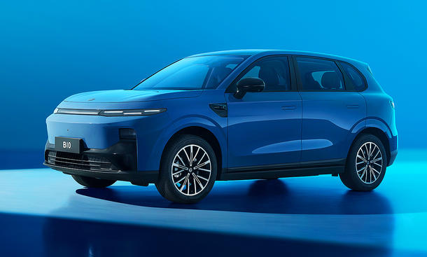 Blick von schräg vorne auf den Leapmotor B10 (2025).