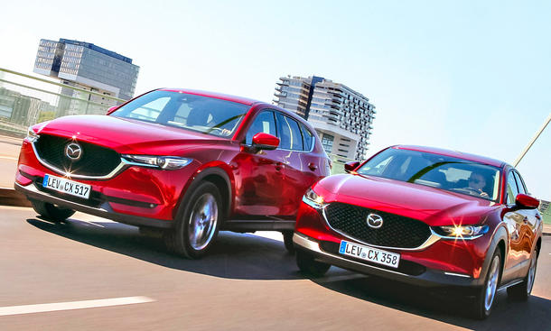 Mazda CX-5/Mazda CX-30: Vergleichstest