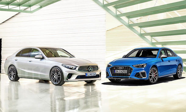 Mercedes C-Klasse (W206)/Audi A4 (B9): Vergleich