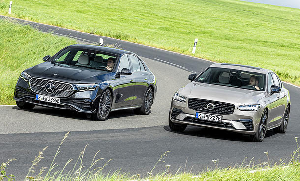 Mercedes E-Klasse/Volvo S90: Vergleichstest