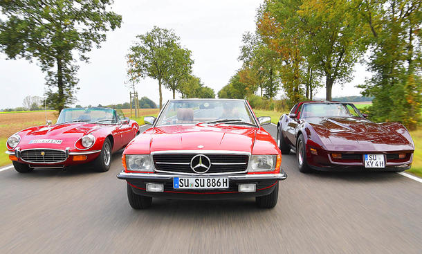 Mercedes SL/Jaguar E-Type/Chevrolet Corvette