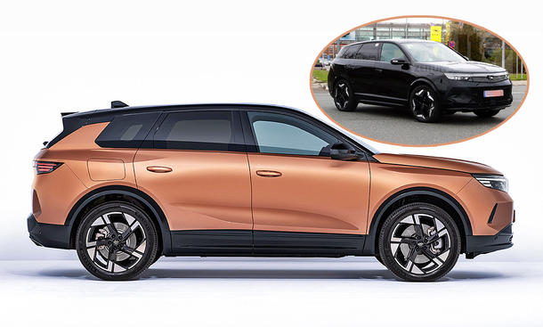 Collage aus dem Opel Grandland und Opel Grandland GSe.