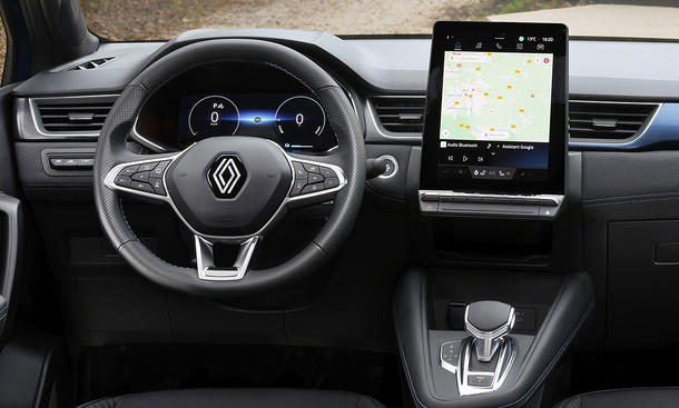 Das Cockpit des Renault Captur Facelift (2024).