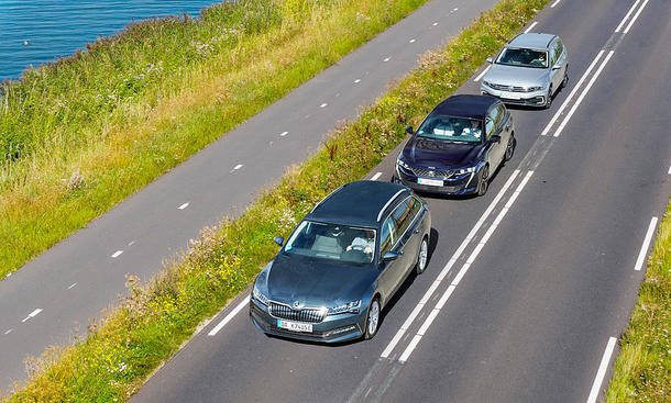 Skoda Superb Combi iV/Peugeot 508 SW Hybrid/VW Passat Variant GTE