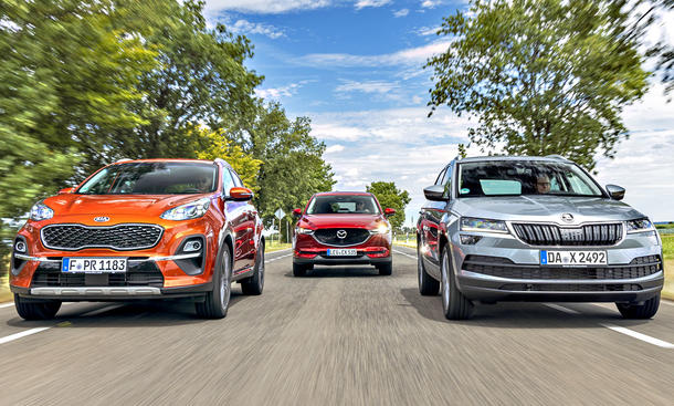 Sportage Cx 5 Karoq Vergleichstest Autozeitung De