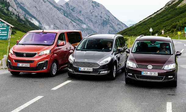 Ford Galaxy/Peugeot Traveller/VW Sharan: Test