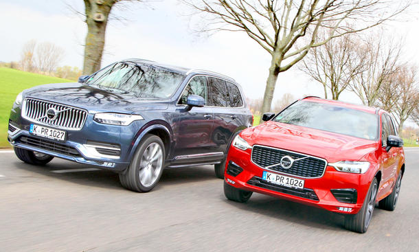 Volvo Xc60 Volvo Xc90 Vergleichstest Autozeitung De